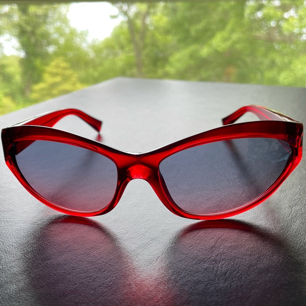 Alain Mikli Red CatEye HandMade Sunglasses